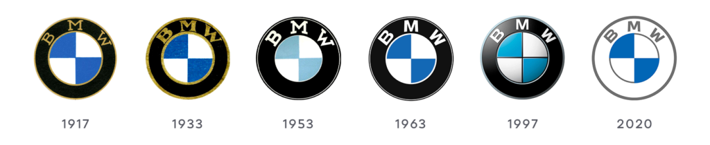 bmw logo evolution